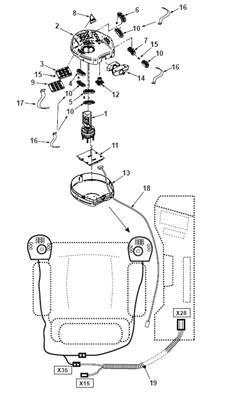 Right joystick console, assembly 9991863
