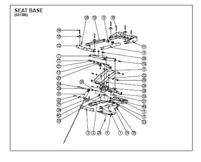 3000 HIGH END seat assembly 9992150S2