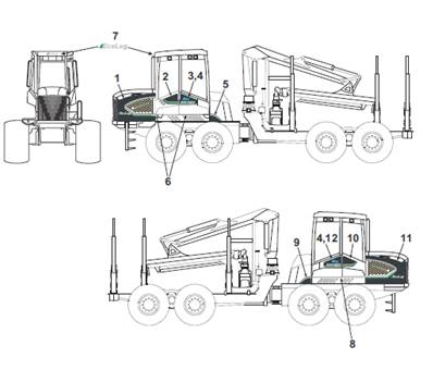 Stickers, assembly 9992429