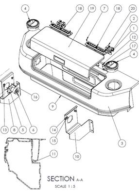 7000 seat, armrests 9992606