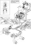 MSE08 forward drive motor, hydraulic lines 9992703S2