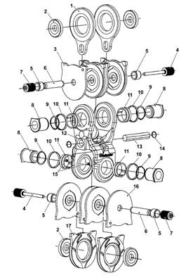 MPB2-2 rotator clevis, assembly 9992807