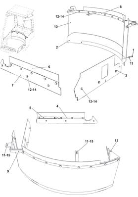 Cab protection, mounting 9992827