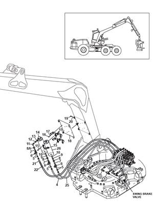 Crane shock absorber, assembly 9992882