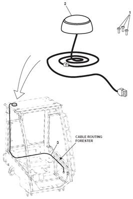 GPS antenna, mounting 9992893