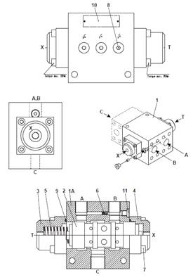 Transmission, flow divider 9992918