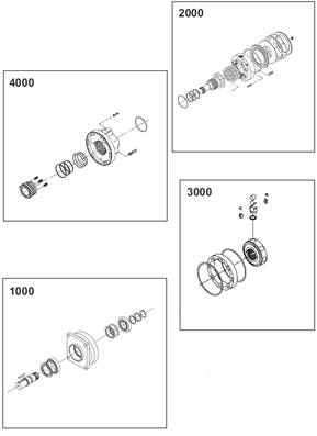 POCLAIN turret rotation motor, assembly 99929337