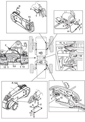 Central lubrication, assembly 9992954