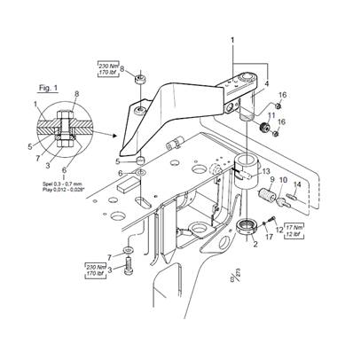 Upper delimbing knife LM006703