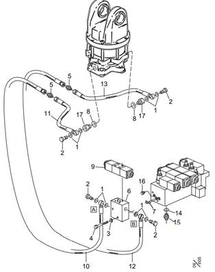 Rotator control, with valve LM035230
