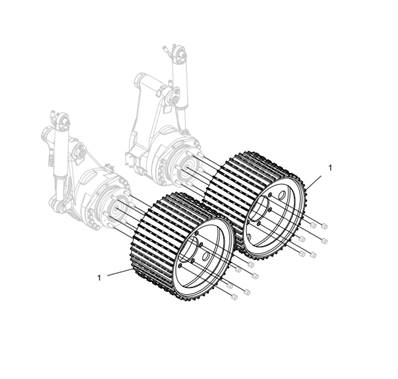 Feed rollers V-steel S LM043592