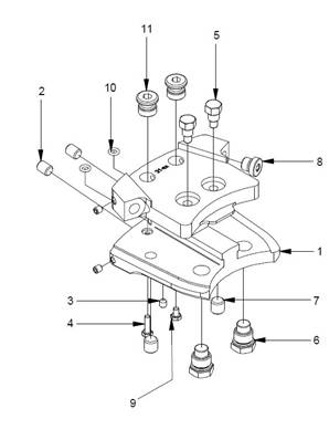 Bar holder for F12-30 #21 with stump treatment LM554199