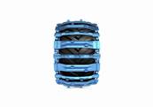 Pair of tracks bluetrack perfekt 26mm 2x2 for 750/55 Pewag 872642X2