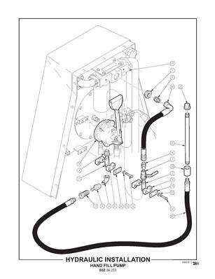 Hydraulic Installation, Hand Fill Pump 50236211
