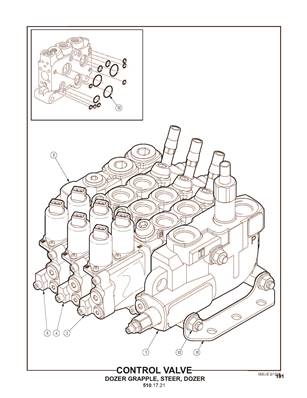 Control Valve : Dozer Grapple, Steer, Dozer 5101721