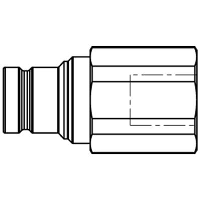 Male anti-pollution coupler G3/4 ISO G Parker FEM-752-12FB