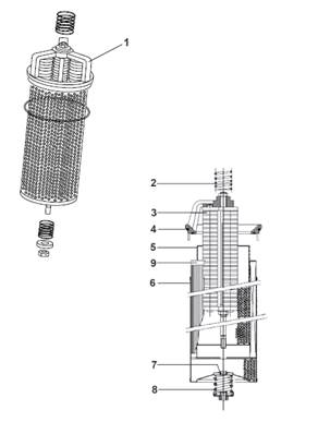 Hydraulic oil tank filter 7033176