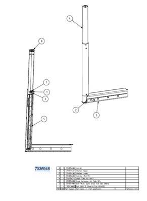 Cradle extension, assembly 7036946
