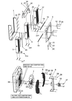 Water cooling, assembly 9905389