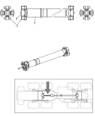 Rear cardan shaft 9990056