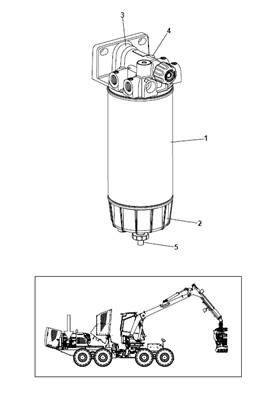 Fuel filter, assembly 9991144