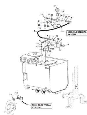 Hydraulic vacuum pump, assembly 9991484S2