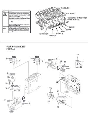 Crane distributor K220, assembly 9991540