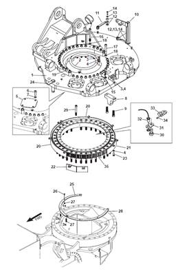 Turret rotation, assembly 9991665