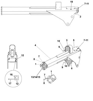 Crane 300 telescope arm 10m assembly 9991767