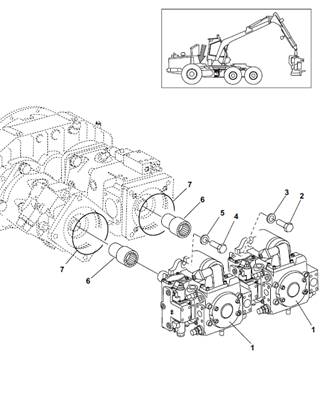 Hydraulic pumps, assembly 9991884