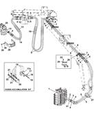 Rotator, hydraulic lines 9991925S2