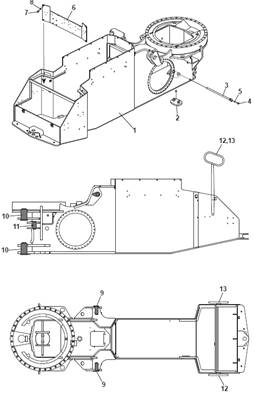 Front frame, assembly 9992025