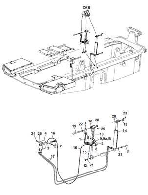 Cabin tilt, mounting 9992505