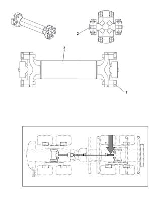 Transmission, drive shafts 9992527