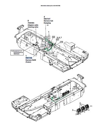 IQAN-CUSHION DRIVE harness assembly 9992551