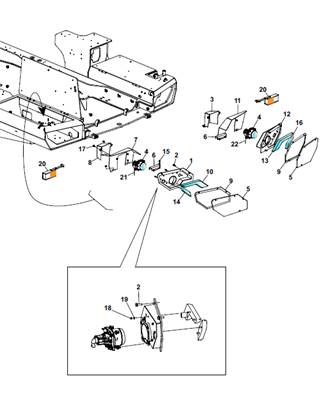 Road lighting kit, mounting 9992556