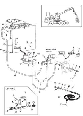 Hydraulic tank, filling pump 9992747