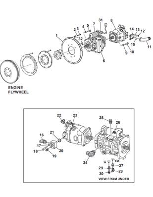 Transmission pump and motor assembly 99929207