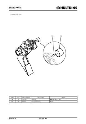 Grapple arm, male 0743010P01