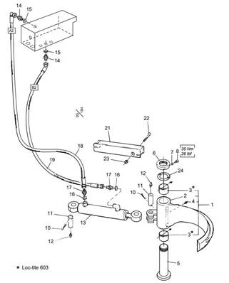 Lower delimbing knife LM005502D