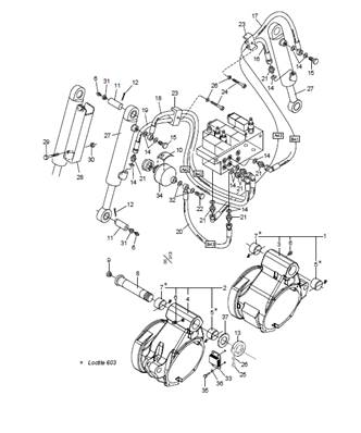 Feed roller arms LM005660H