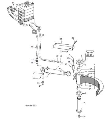 Lower delimbing knife LM005702C