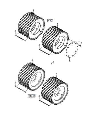 Feed rollers v12 LM033713