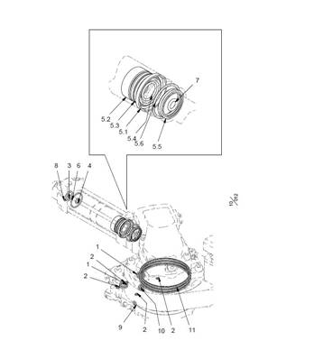 Seal kit of saw unit SuperCut 100 LM554112