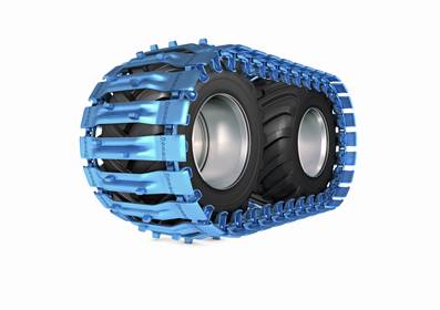 Pair of tracks bluetrack perfekt 26mm 0x0 for 710/45 Pewag 568140X0