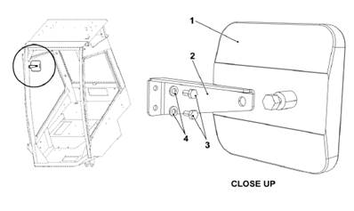 Interior mirror, assembly 7010028
