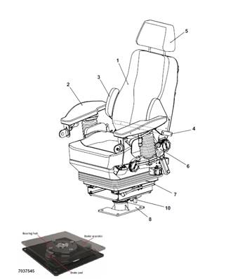 Seat 7000, assembly 7031354