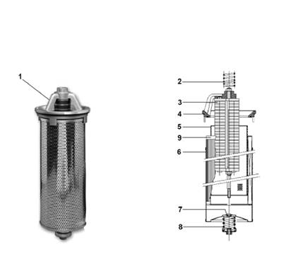 Hydraulic tank, filtration 7032537