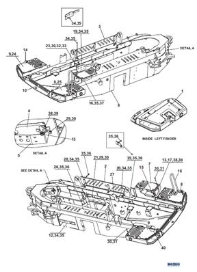 Front frame, assembly 9902889S2