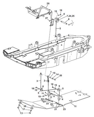 Cab lower protection, assembly 9902894